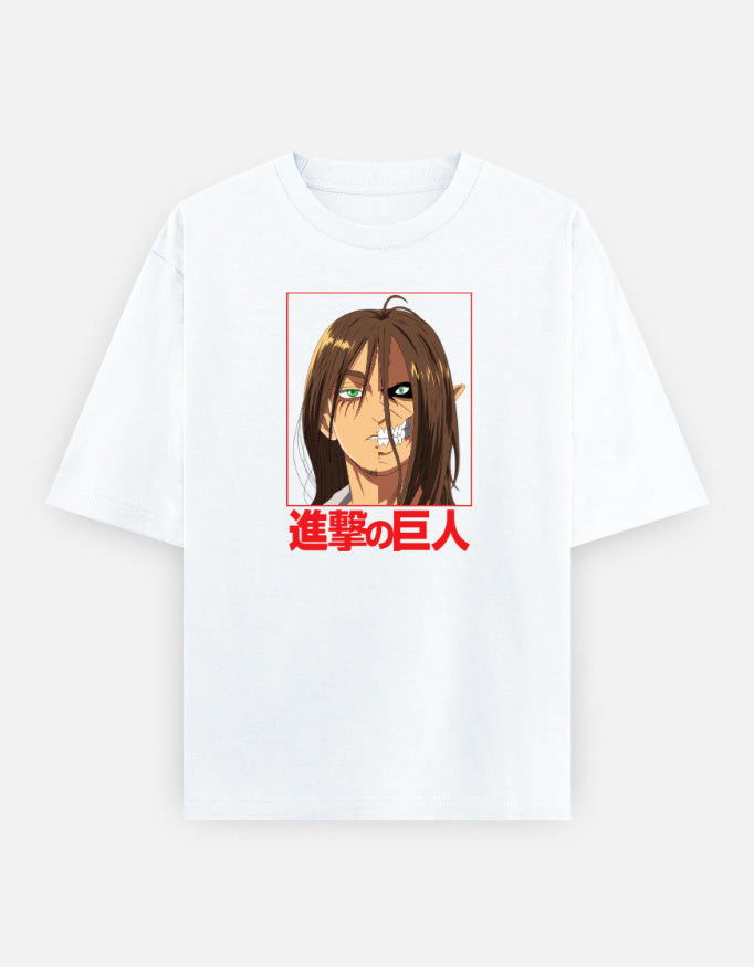 2025/07/23注文分(*」´□`)」AOTさんの専用だよー！ Eren Yeager Titan Split Face Unisex Oversized T-Shirt – Urbn